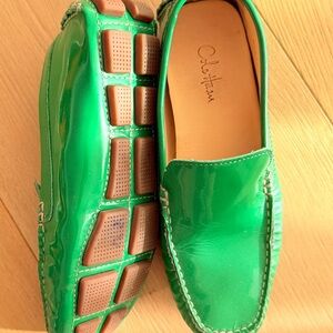 Cole Haan Women’s Vibrant Green Slip-On  Driving Loafers size 6